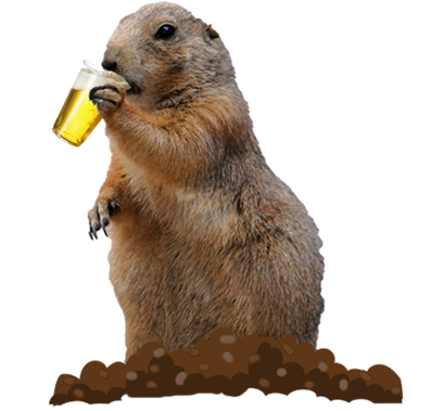 Gopher with beer
